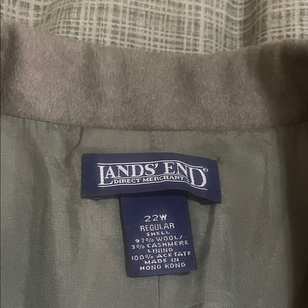 Lands' End Women's Wool Cashmere Blend Blazer - Picture 5 of 14